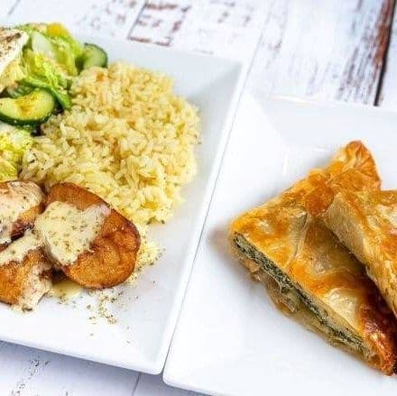 Assiette spanakopita / Spanakopita plate
