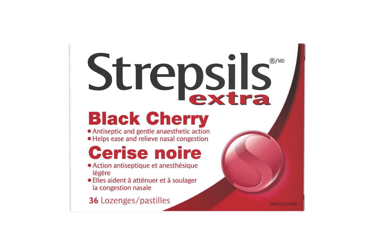 Strepsils Extra Black Cherry Lozenges (36's)