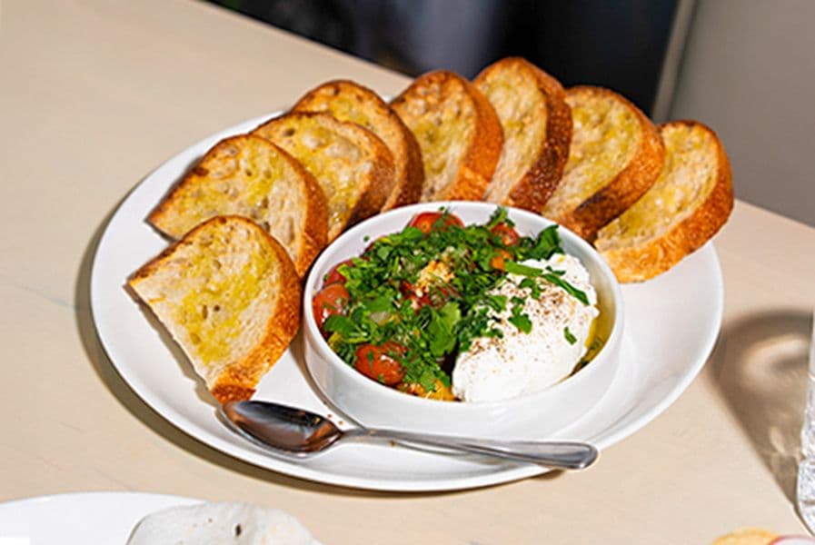 Roasted Tomatoes & Whipped Feta