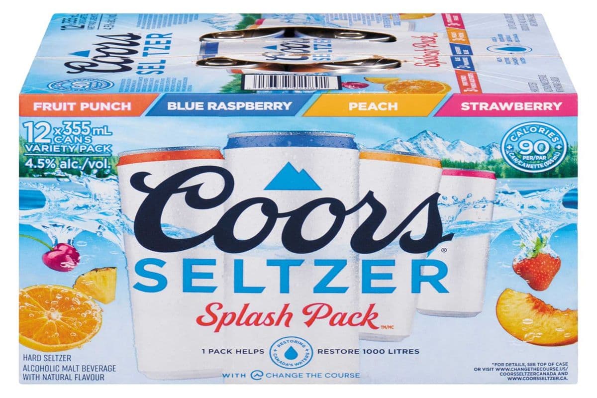 Coors Seltzer Splash Pack 12 Can (12 x 355 ML)