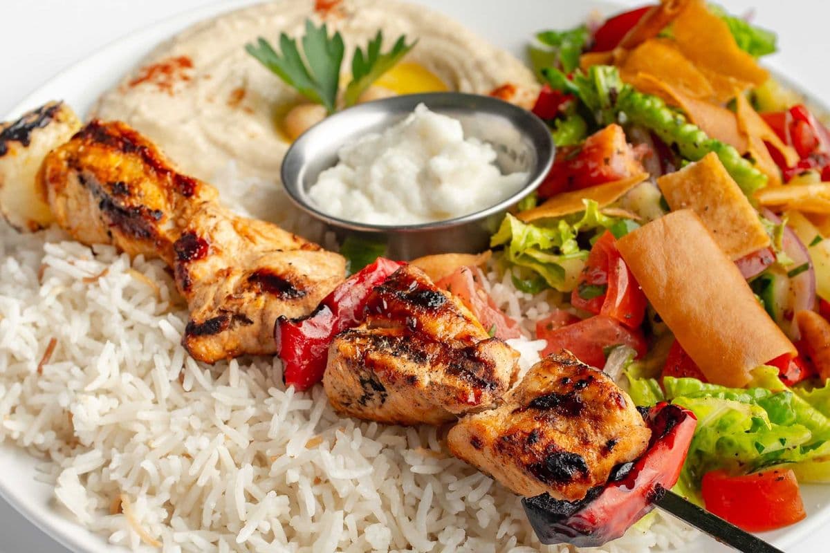 Shish Tawouk Main platter