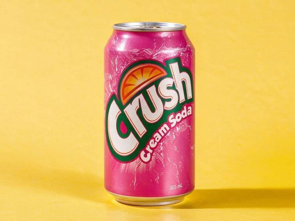 Crush Cream Soda Can