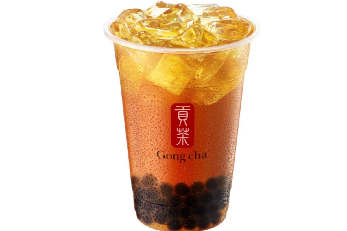 Peach Oolong Tea with Pearls