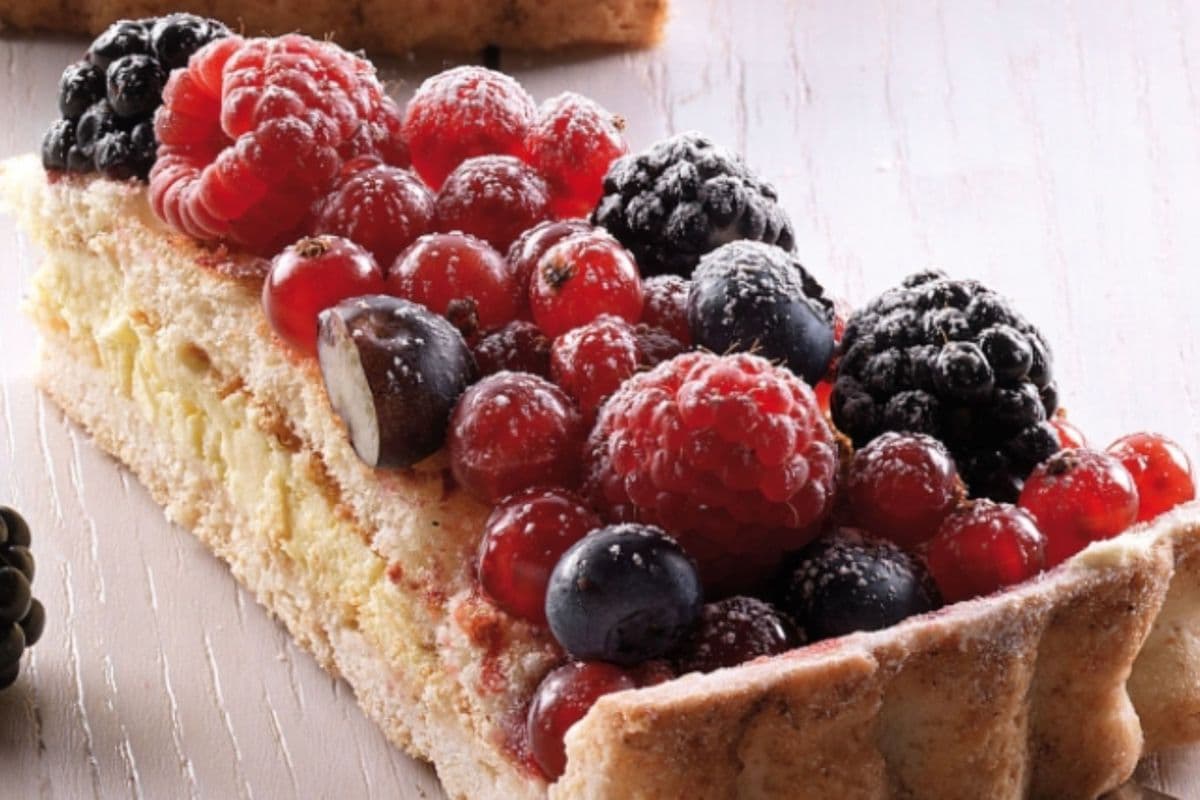 Mixed Berry Cake Slice