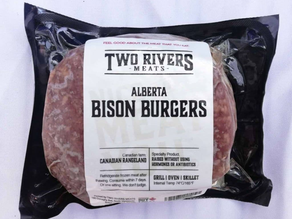 TWO RIVERS BISON BURGERS (FROZEN)