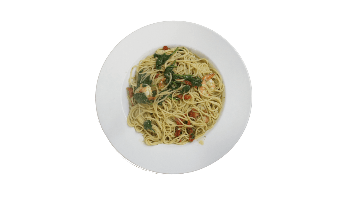 PRAWN PESTO FLORENTINE Penne
