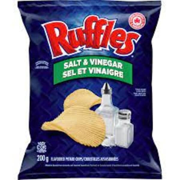 Ruffles Sel et Vinaigre 200g/ Ruffles Salt & Vinegar 200g