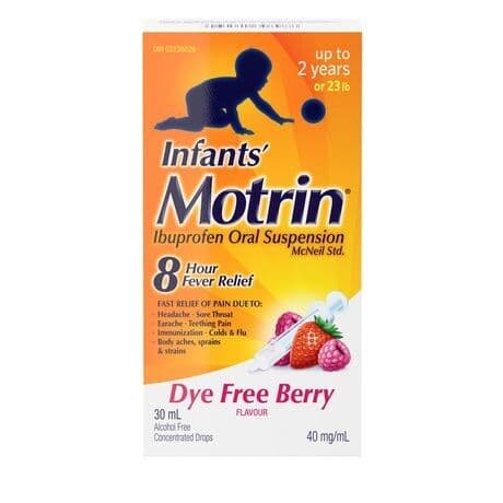 Motrin- Infants (2 year et plus or 23 lb) Berry 30 mL