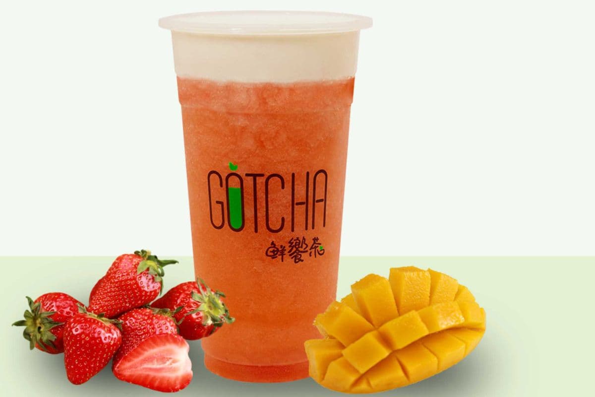 Mango & Strawberry Macchiato