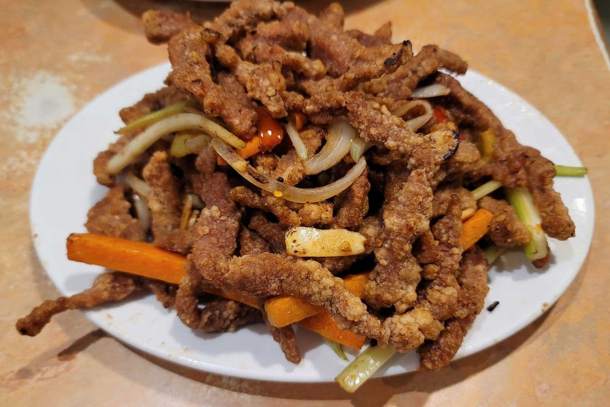 47. Dry Szechuan Beef