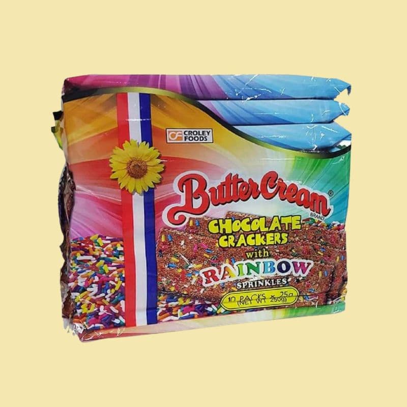 Butter Cream Choco Rainbow Sprinkle 10x25g - Sunflower
