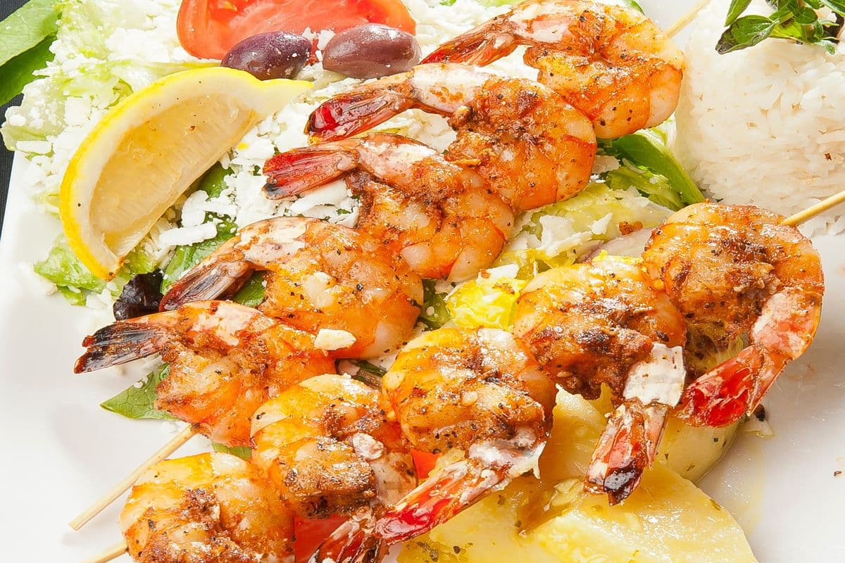 Shrimp Souvlaki