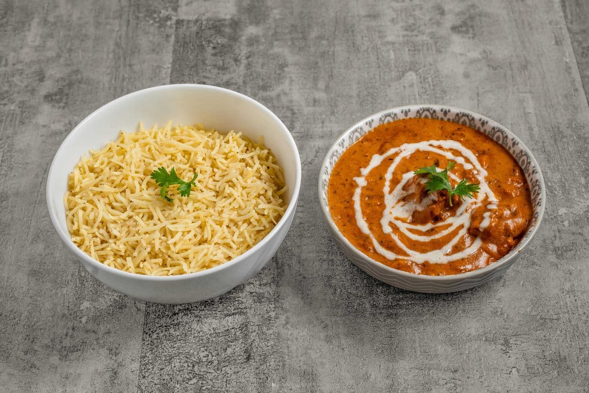 Butter Chicken Rice Bowl