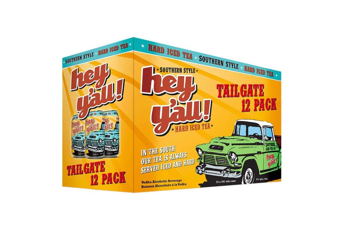 Hey Y’All Tailgate (Southern Hard Ice Tea) (12 Cans) (12 x 341ml)