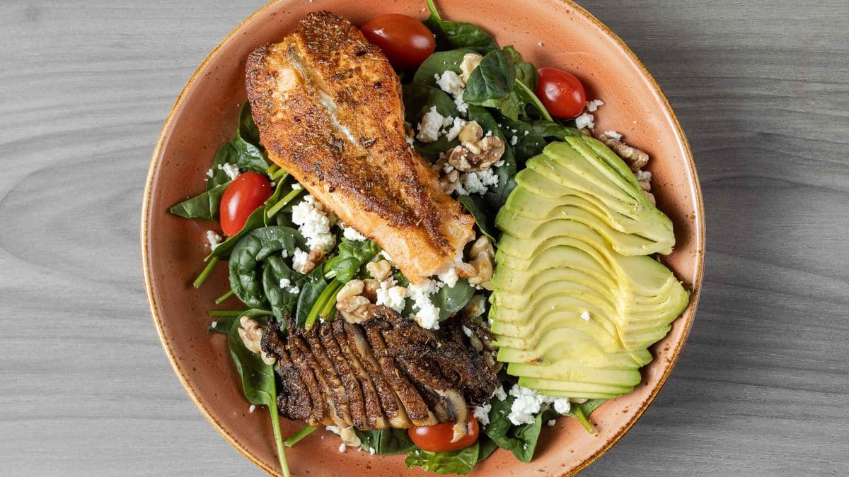 Portobello Salmon Salad
