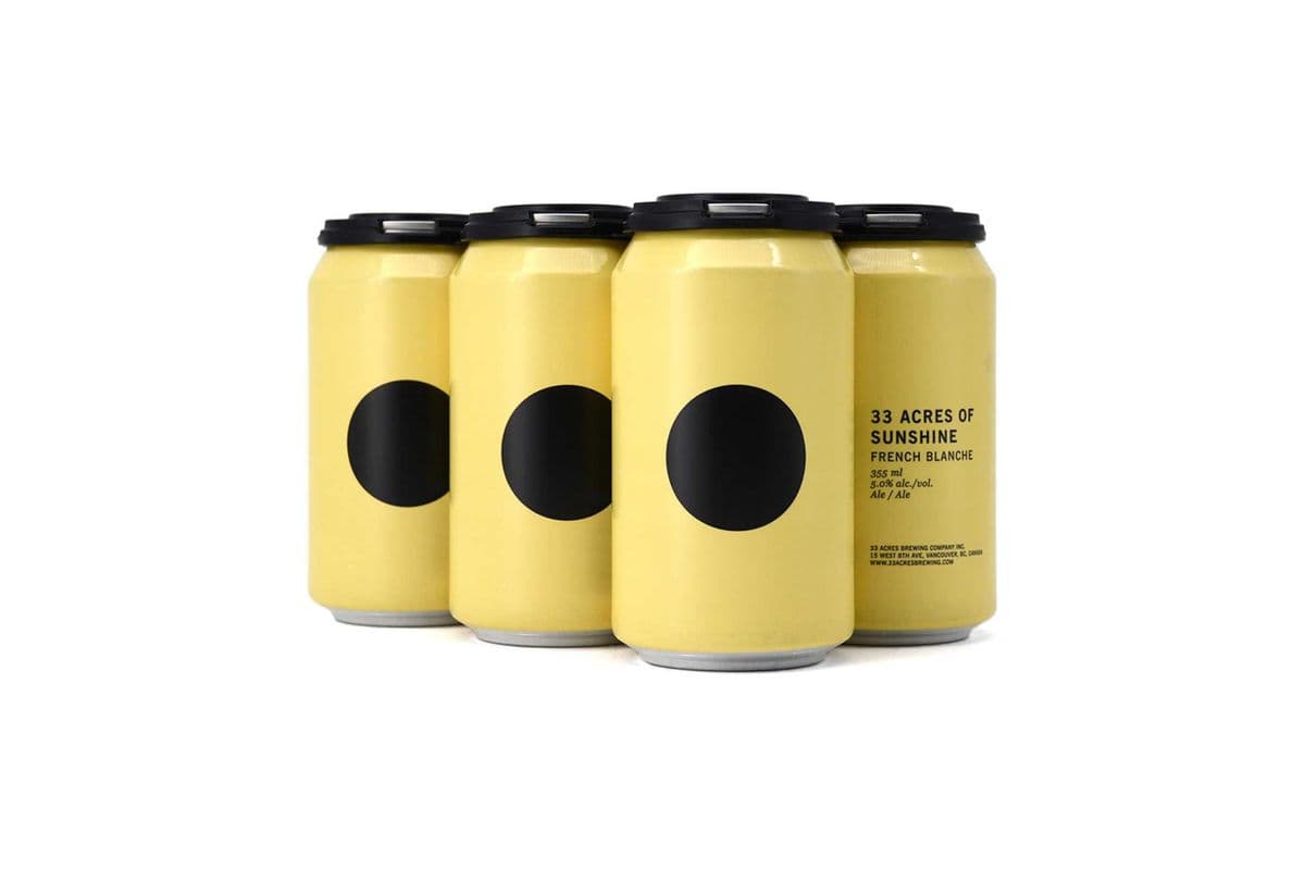 33 Acres Sunshine French Blanche (6 Cans) (1 x 6x355ML)