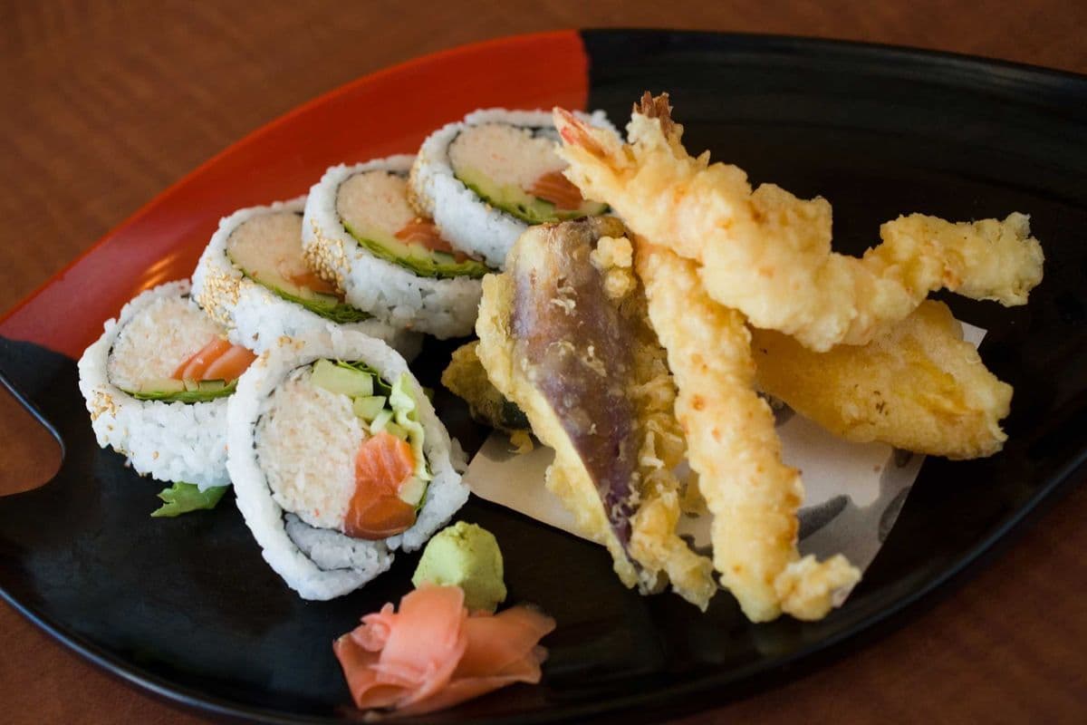 Alaska Roll and Tempura
