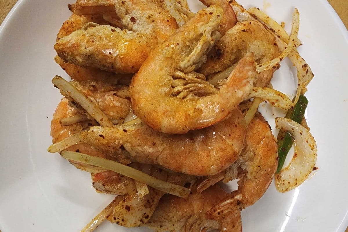 1407. Fried Hot Spicy Shrimp