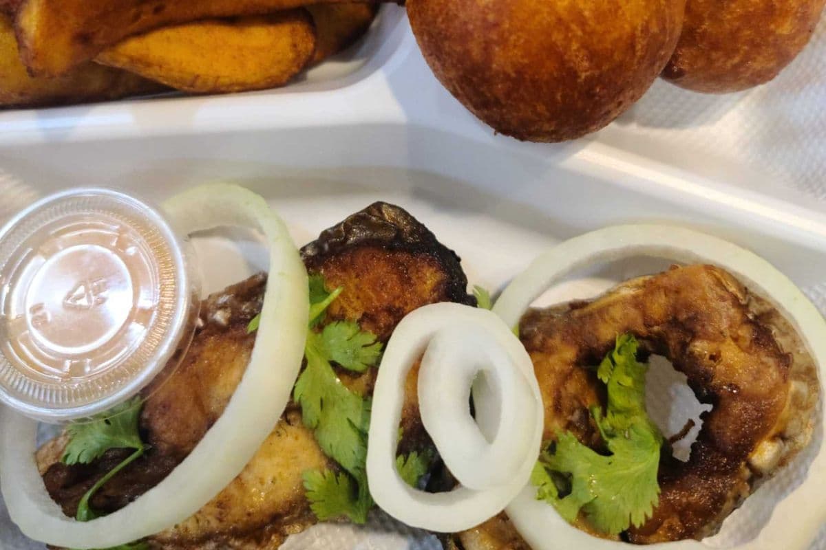 Fried Fish and 2 Sides