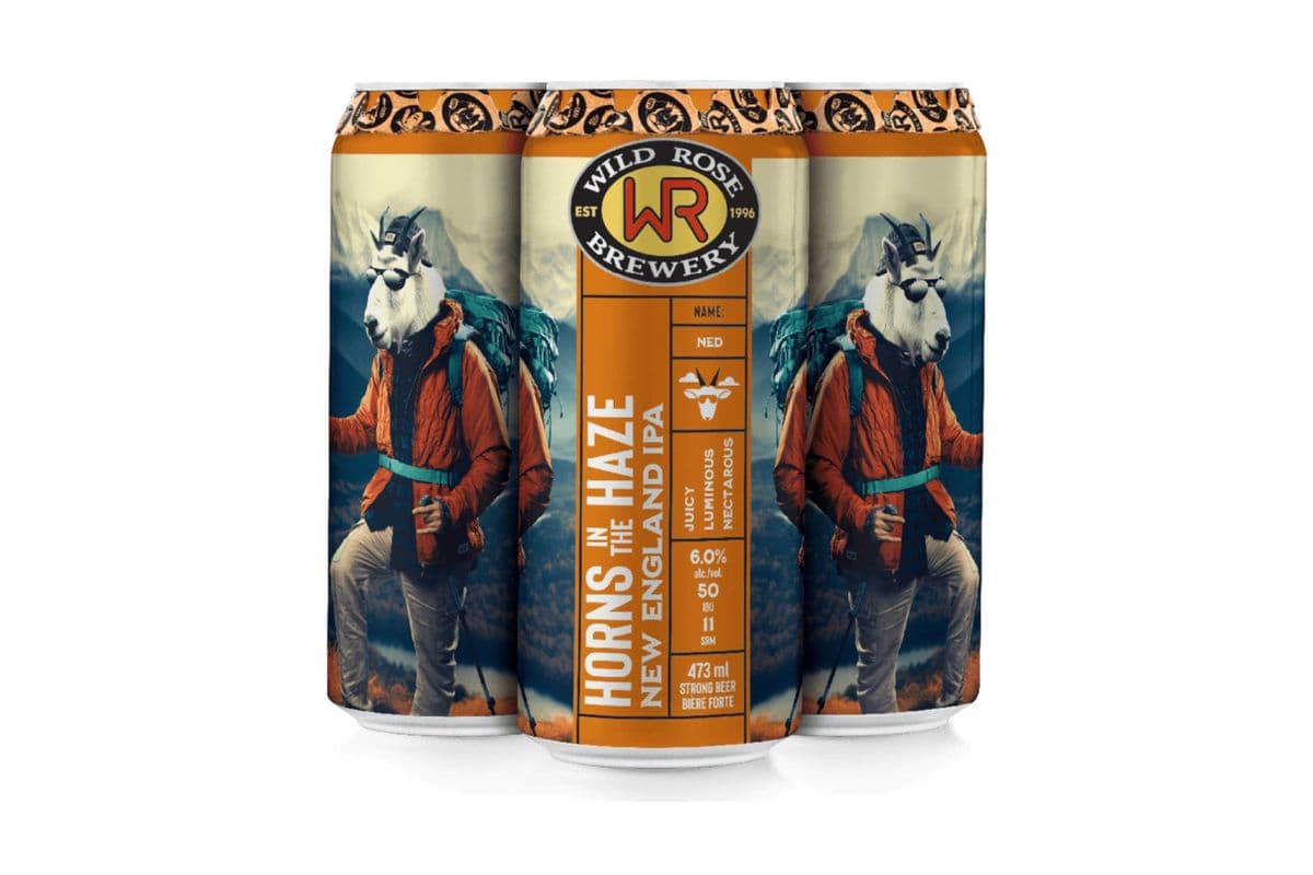 Wild Rose Horns In The Haze NEIPA (4 Cans) (1 x 4x473ML)