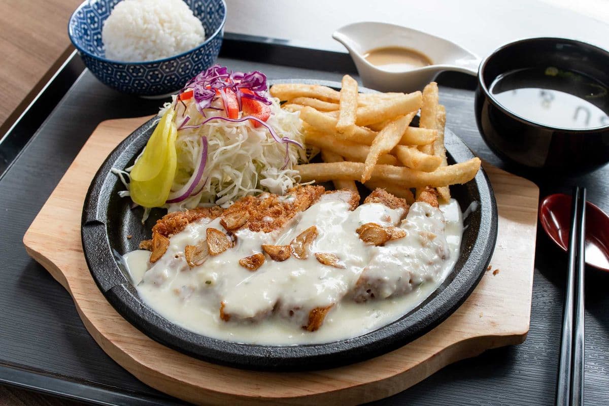 Garlic Alfredo Katsu