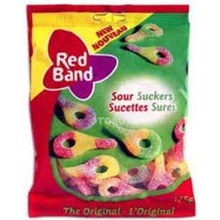 Red Band Jumbo Sour Suckers (3 pcs)