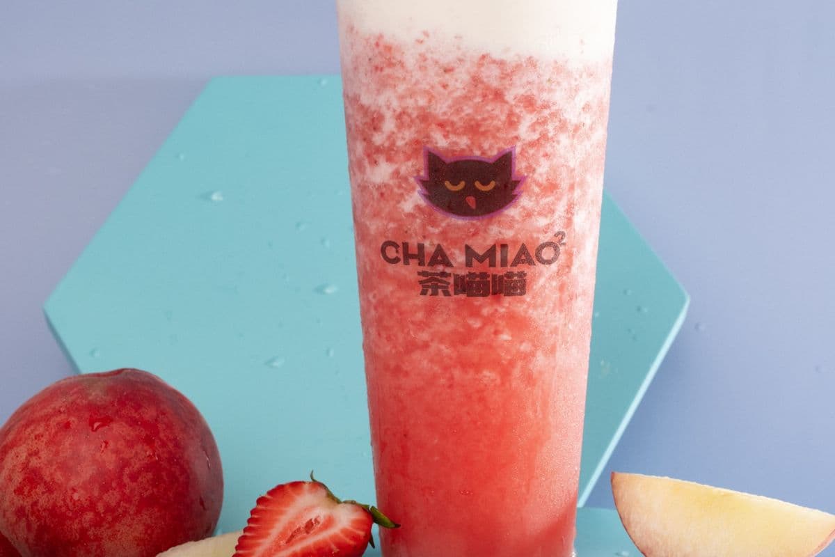 C1 Strawberry Peach Tea Slush (w/ Cheese Foam) 芝士莓桃