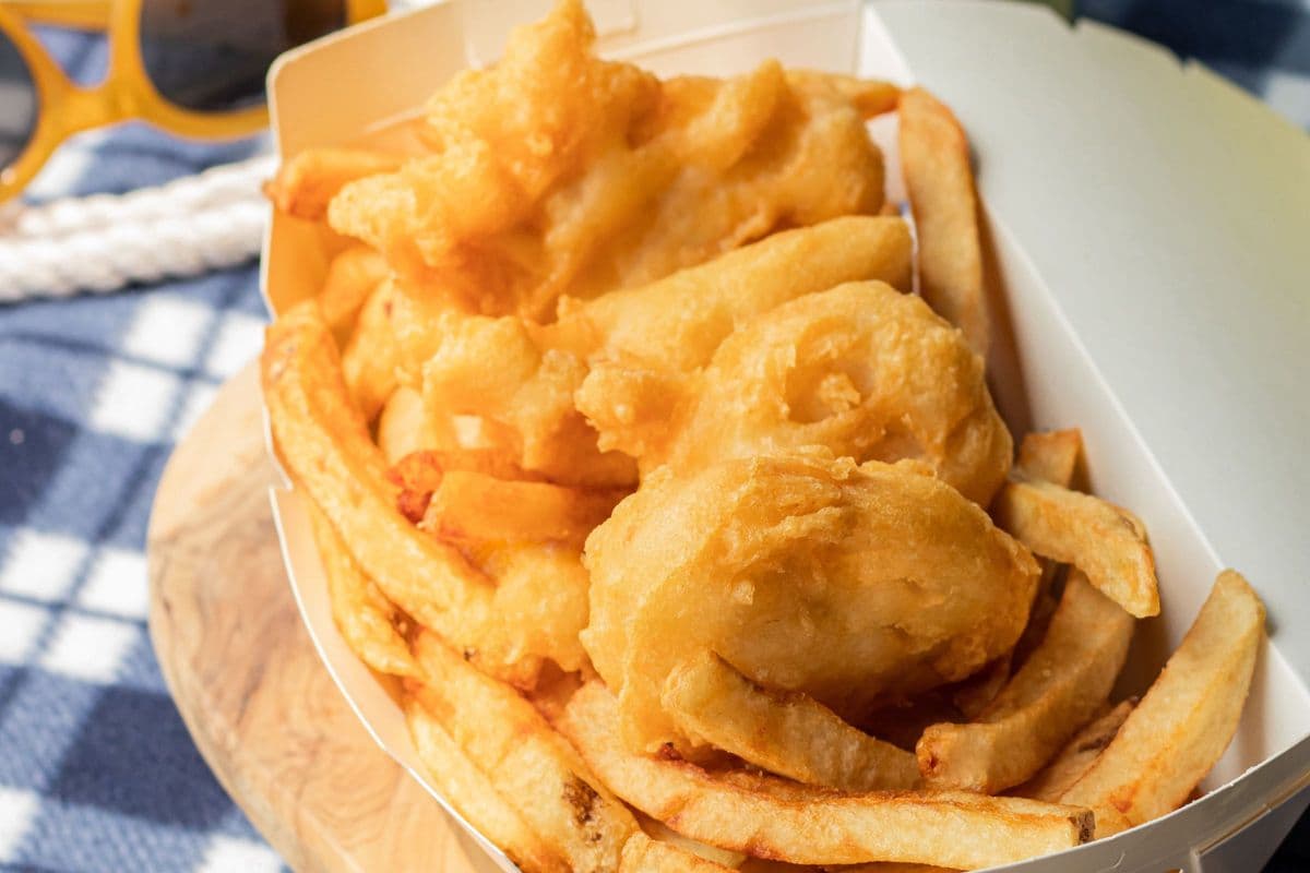 Halibut Fish Crispies and Chips