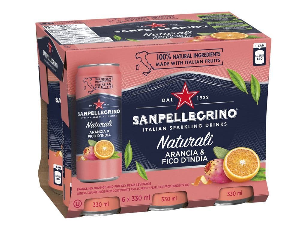S.PELLEGRINO SPARKLING ORANGE & PEAR 6X330ML