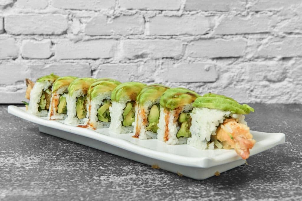 R19.  Green Dragon Roll (8 pcs)