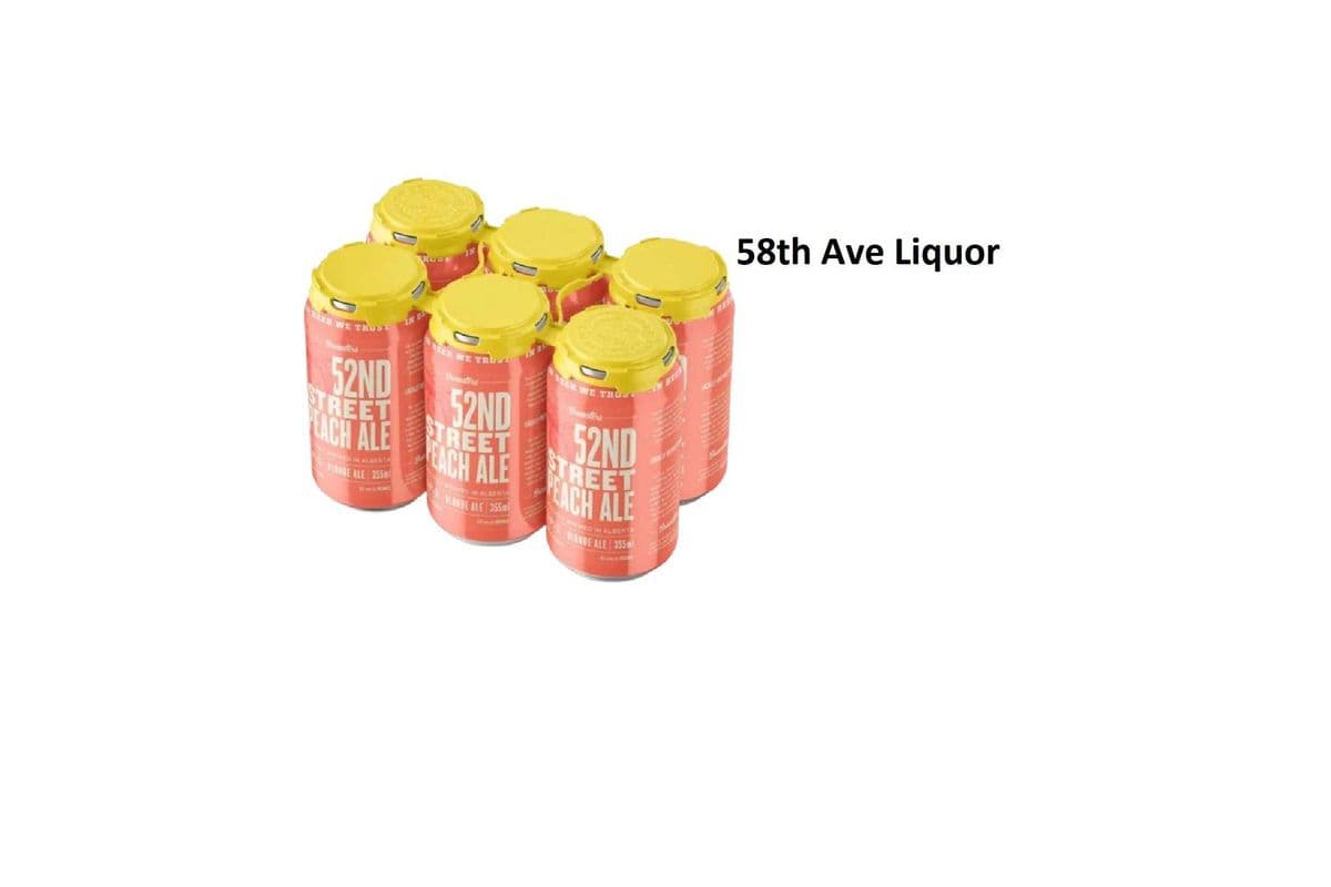 BREWSTERS 52ND STREET PEACH ALE 6 CANS (1 x 6x355ML)