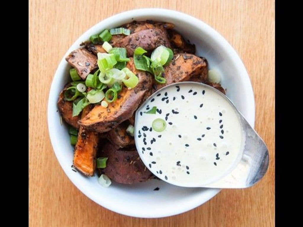 Roasted Sweet Potato (3g protein, 6g fibre)