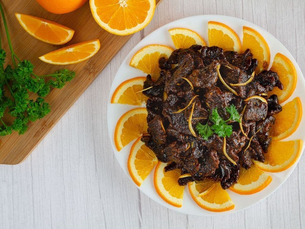 Crispy Beef in Orange Peel Sauce (Spicy)(陈牛)
