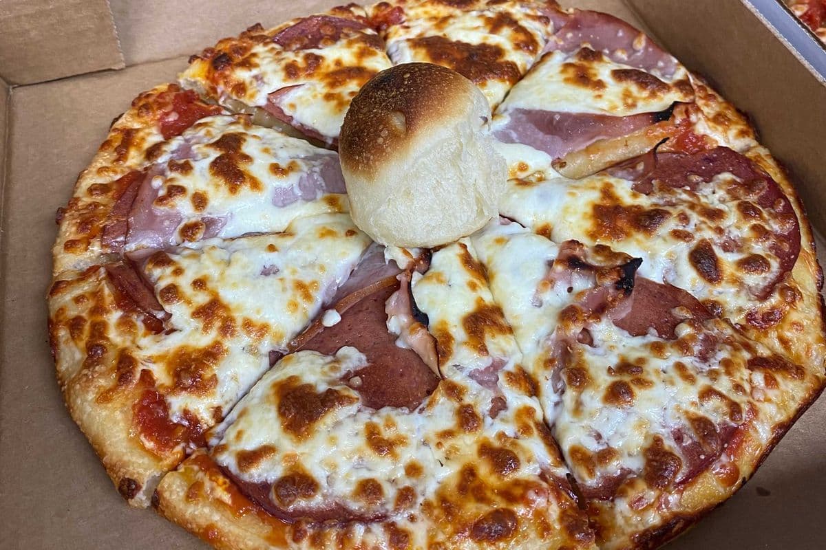 14. 10" Pepperoni and Ham Pizza