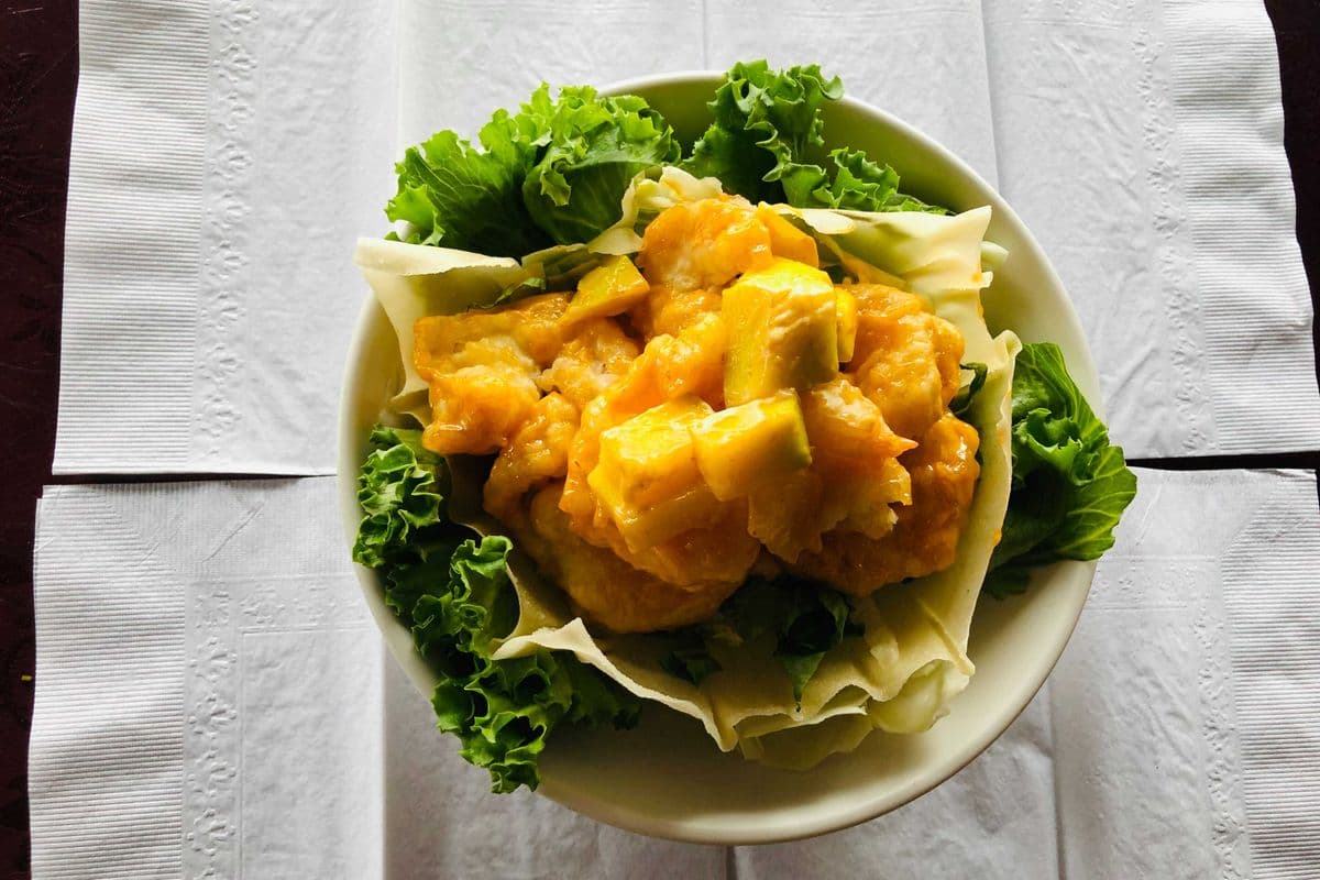 23. Spicy Mango Prawns