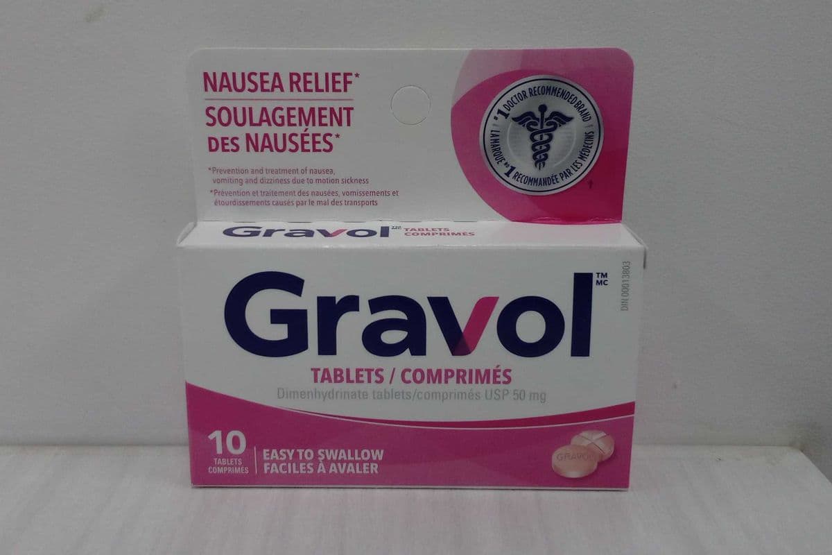 Gravol Adult Easy to Swallow Tablets (10 tabs)
