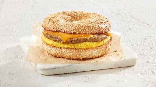 Sausage & Egg on a Bagel