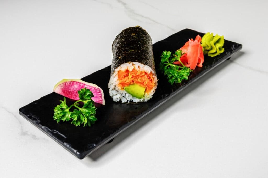 Spicy Salmon Jumbo Hand Roll
