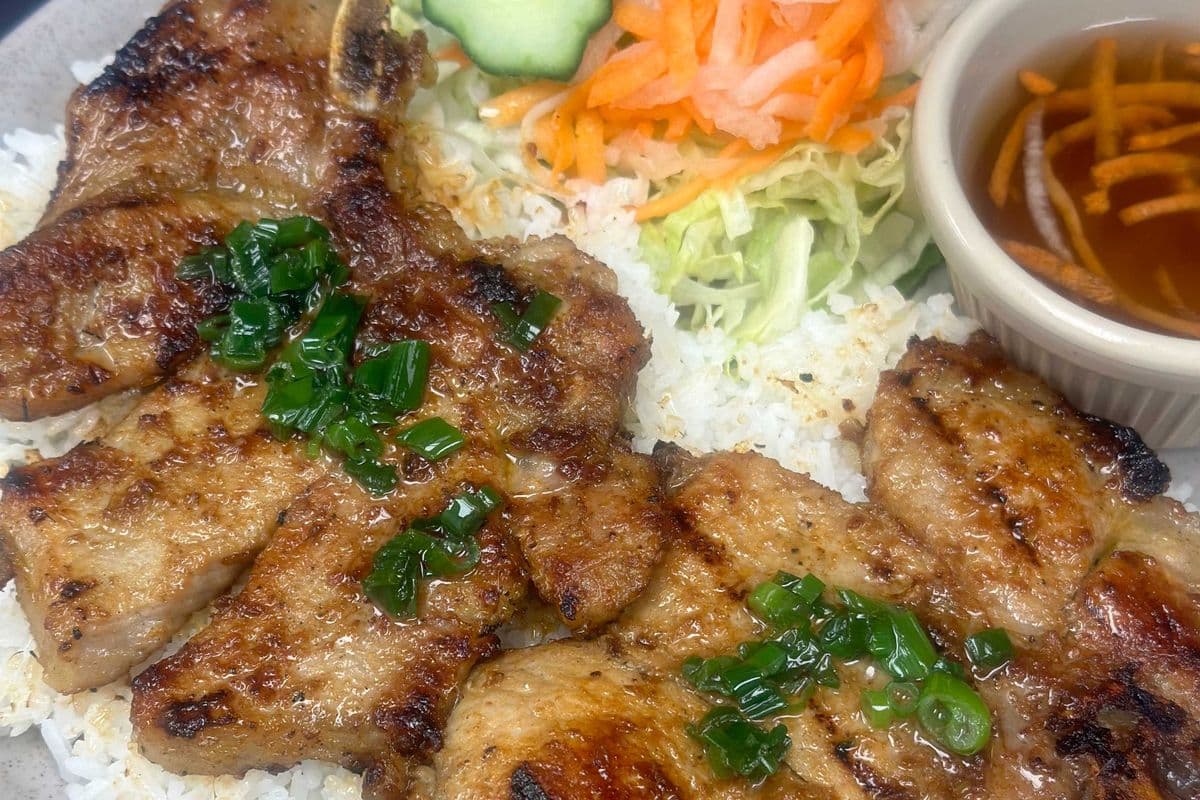 30. Grilled Pork Chop on Rice