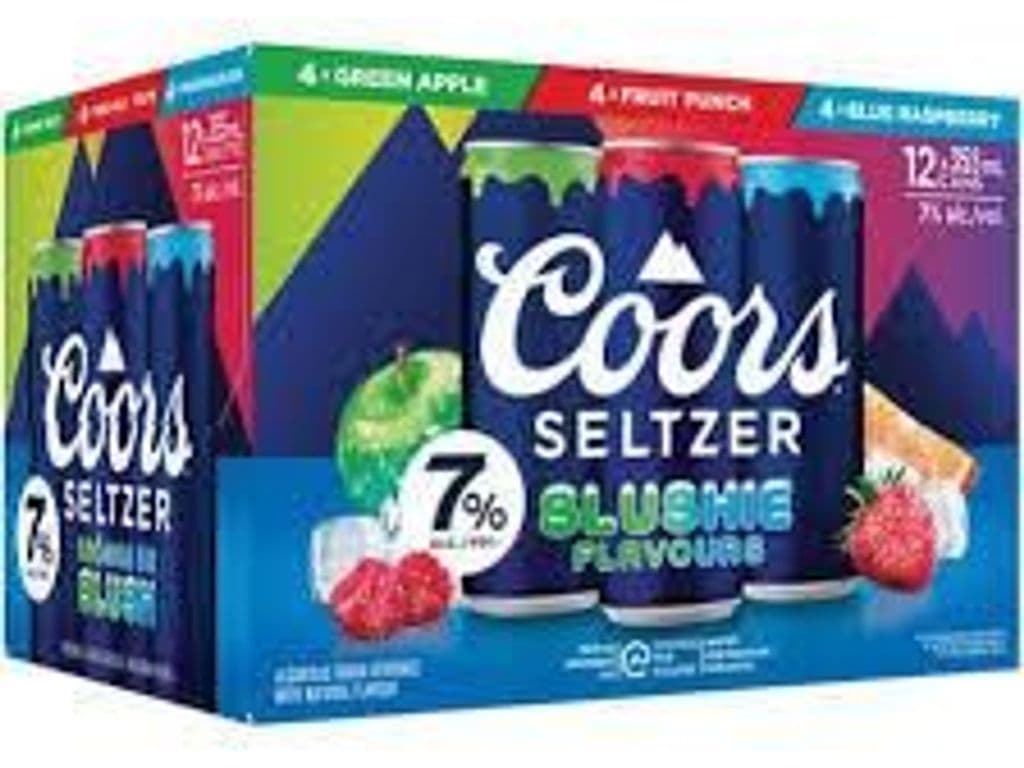 COORS SLUSHIE 7% Variety Pack, 12 x 355ml