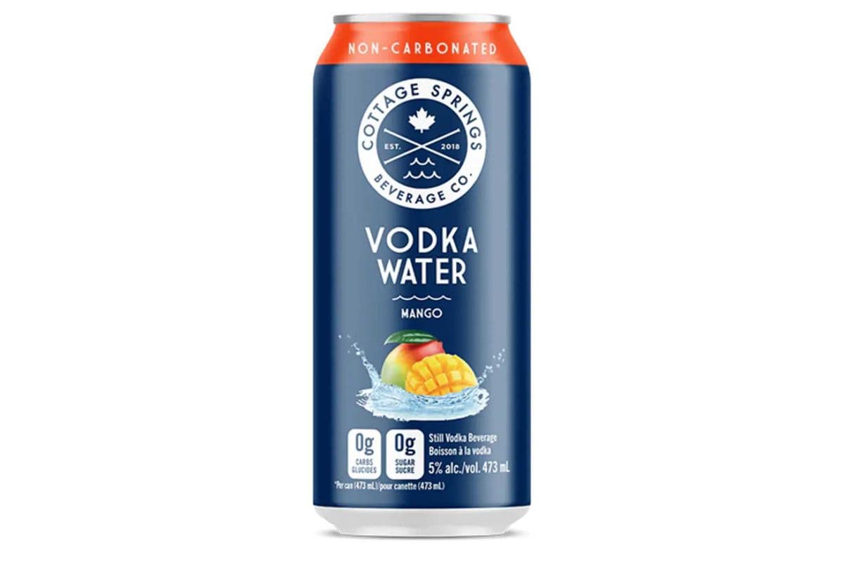 COTTAGE SPRINGS VODKA WATER MANGO 473ML CAN (1 x 355 ml Cans)