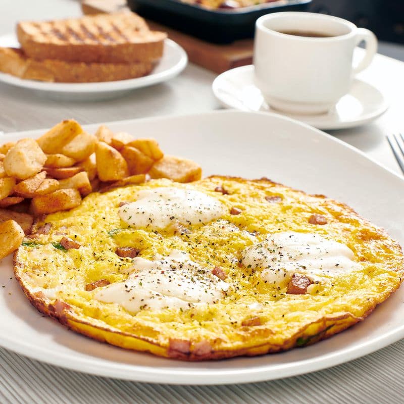 Frittata Jambon & fromage / Frittata ham & cheese