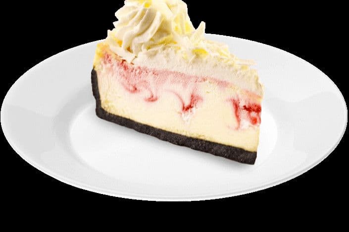 GÂTEAU AU FROMAGE CHOCOLAT BLANC ET FRAMBOISES/WHITE CHOCOLATE RASPBERRY CHEESECAKE