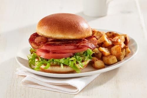 Peameal Style Bacon on a Bun