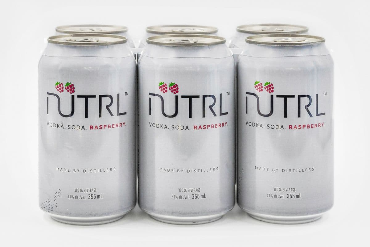 NUTRL VODKA SODA RASPBERRY (6 PACK) (6 x 355ML CAN)