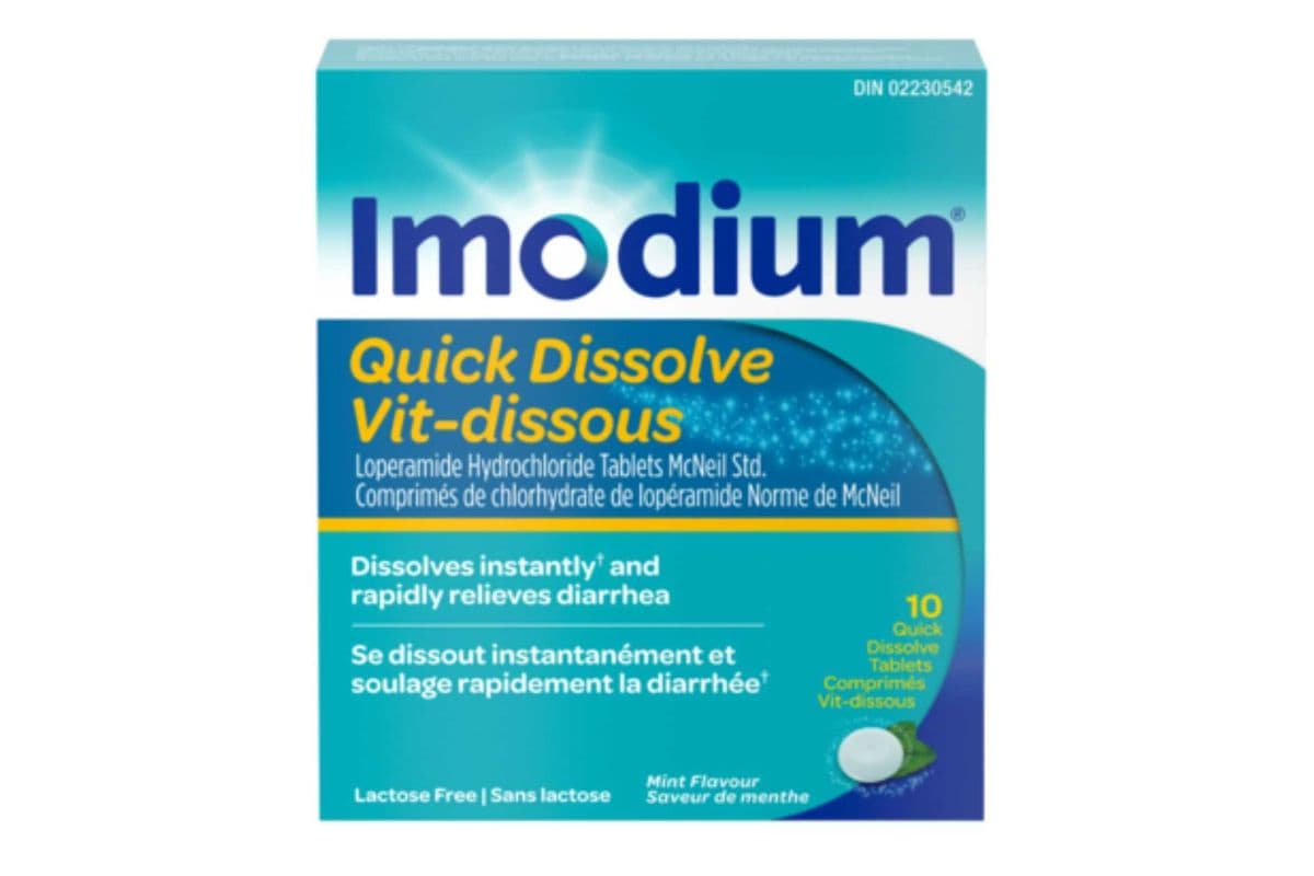 Imodium Diarrhea Relief, Quick-Dissolve Tablets (10 tabs)