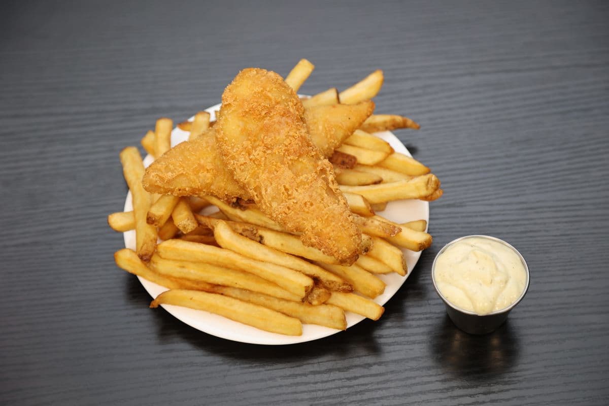 Haddock and Chips (2 pcs)