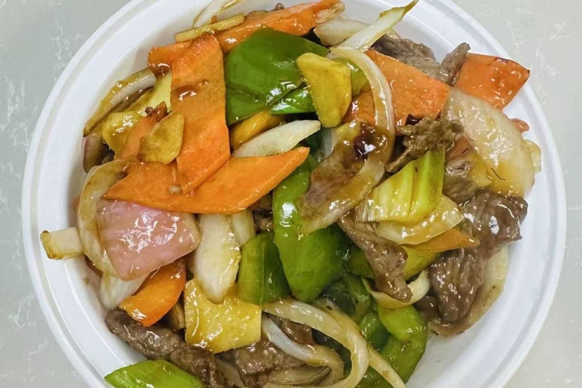 Beef with Ginger and Green Onion