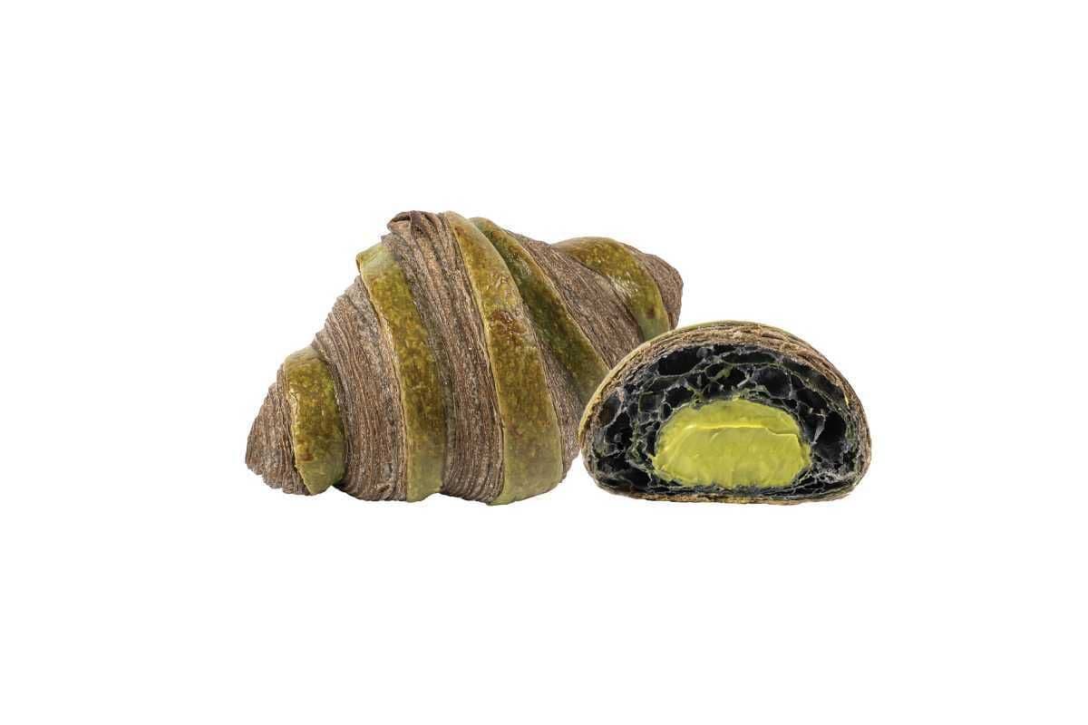 Charcoal Matcha Croissant