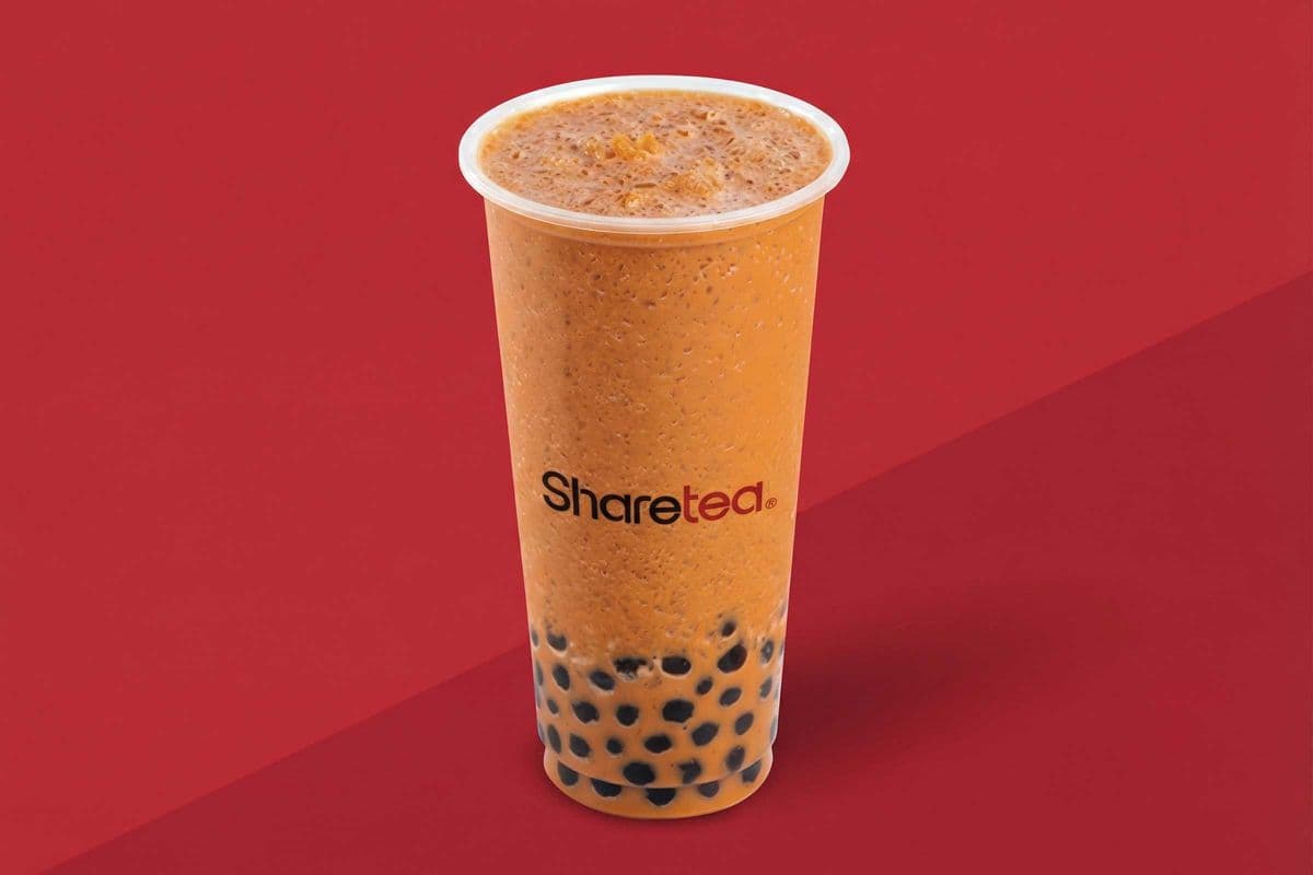 Thai Milk Tea Slush with pearls